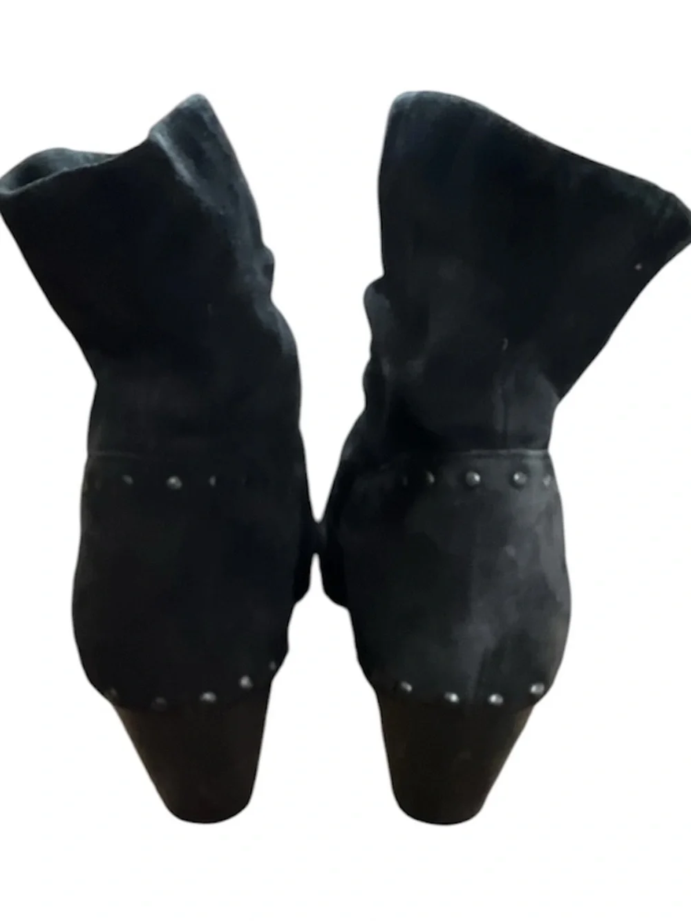 Dansko Y2K Black Suede Studded Ankle Bootie with Buckle 38